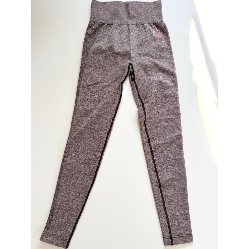 Gymshark Flex High-Waisted Seamless Leggings Charcoal Burgundy